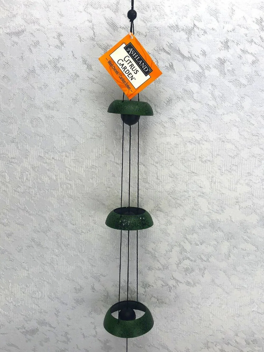 Ashland Citrus Garden Metal Wind Chimes Green & Black Indoor Outdoor NWT - Picture 3 of 10